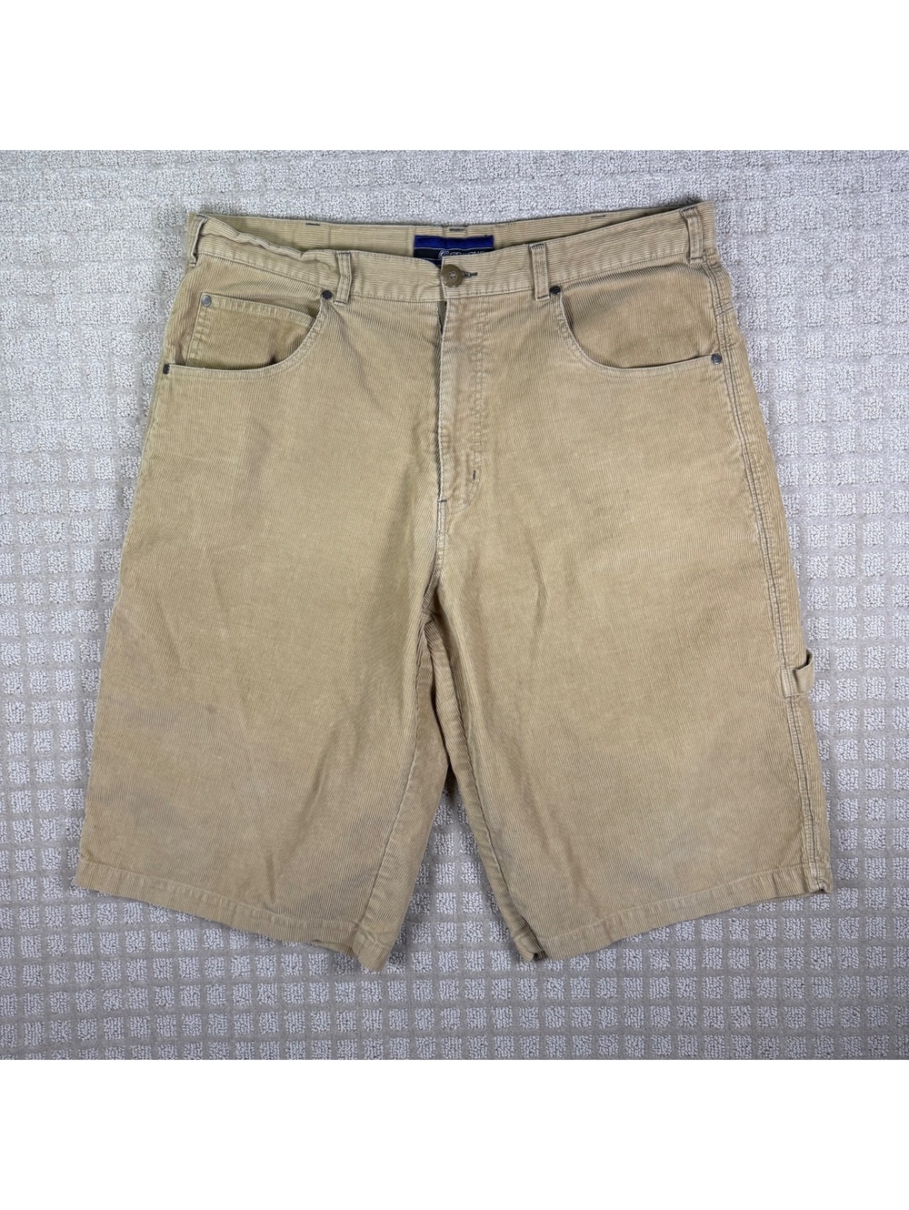 Y2K Gotcha Corduroy Carpenter Shorts 38 Tan